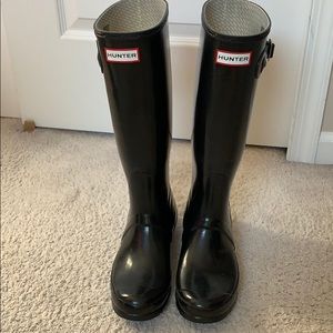 Hunter Boots Black Glossy